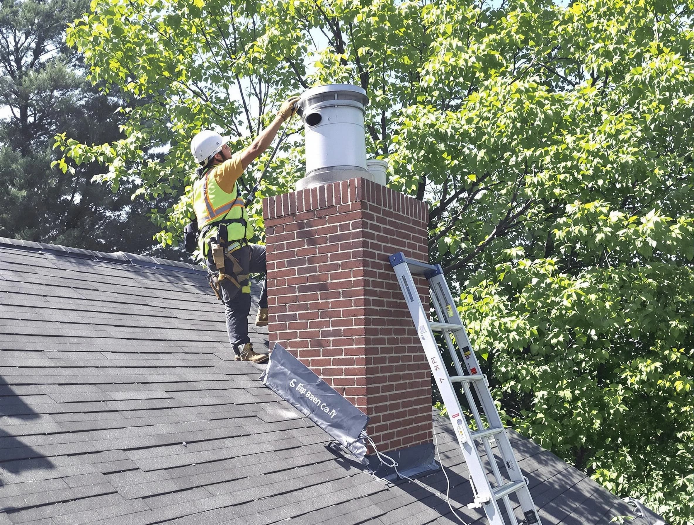 Chimney liner inspection by Shaler Chimney Sweep in Shaler, PA