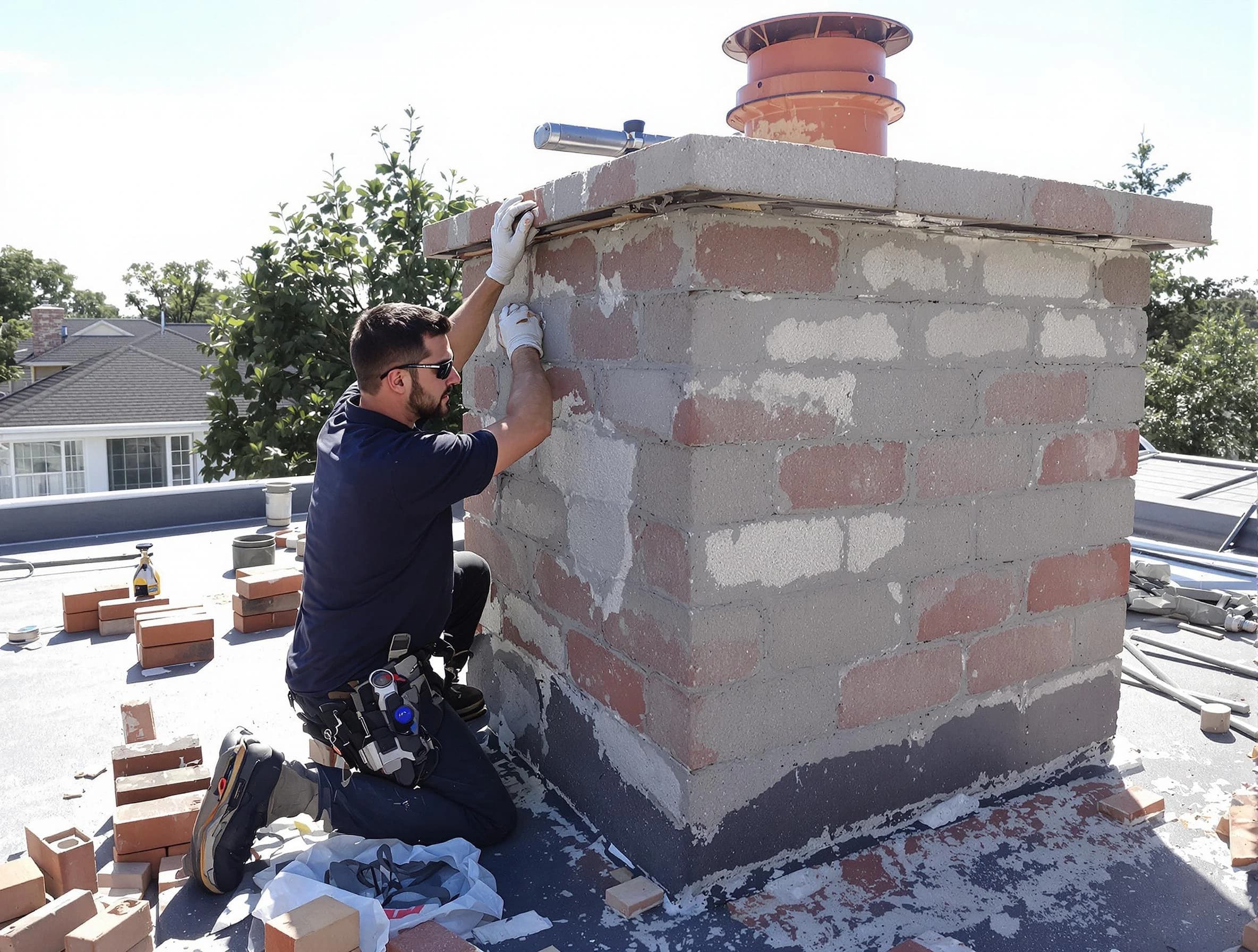 Advanced chimney repair process by Shaler Chimney Sweep in Shaler, PA