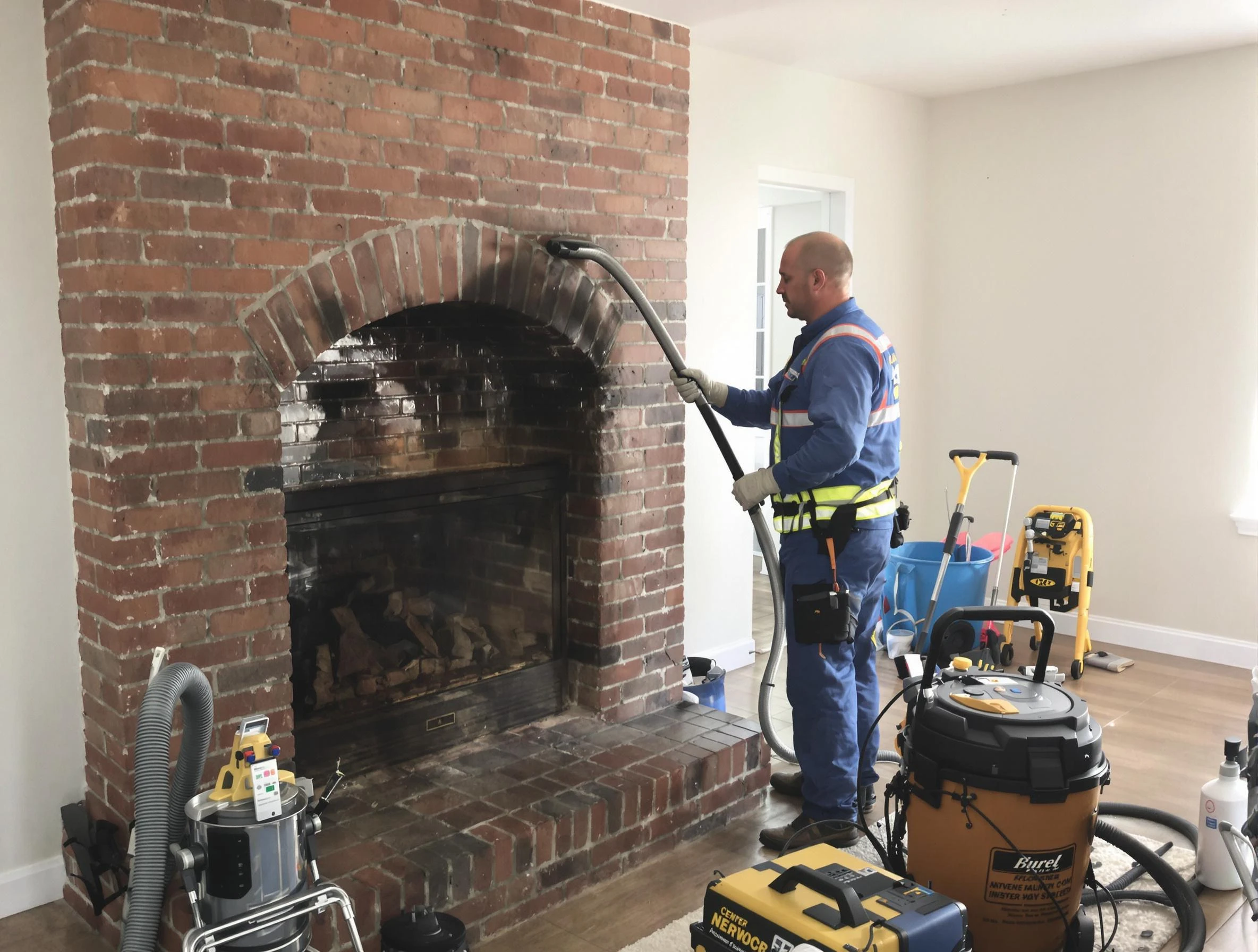 Shaler Chimney Sweep expert performing detailed chimney sweep in Shaler, PA