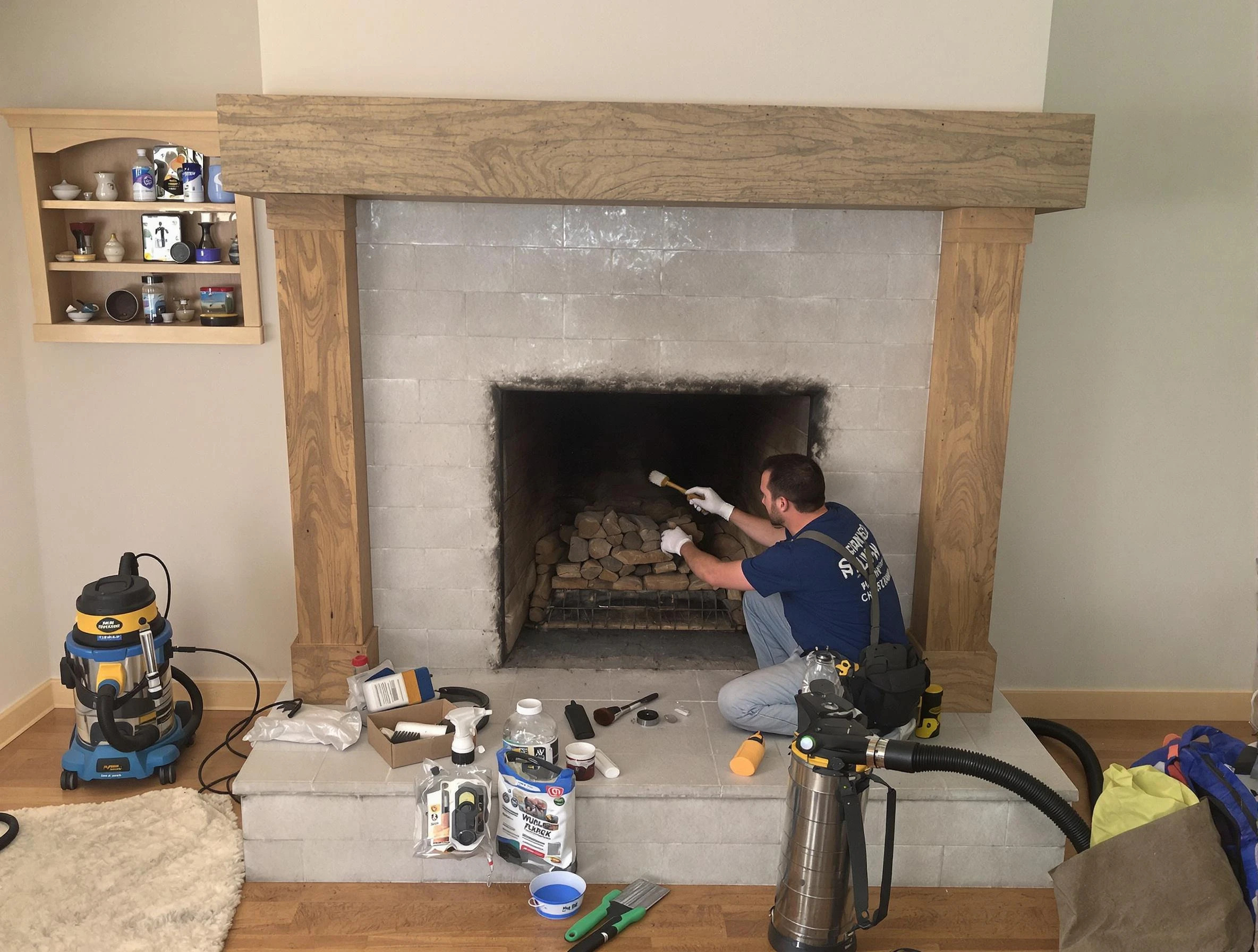 Detailed creosote removal process by Shaler Chimney Sweep in Shaler, PA